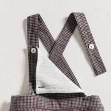 Load image into Gallery viewer, dungarees-violet-pied-de-poule-5