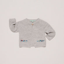 Load image into Gallery viewer, knitted-cardigan-taupe-grey-lined-pockets-1