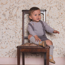Load image into Gallery viewer, shorts-violet-pied-de-poule-straps-baby-boy-5