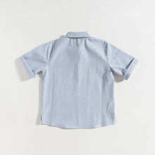 Load image into Gallery viewer, shirt-blue-vichy-grace-baby-and-child-back