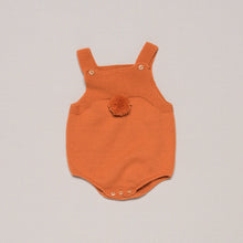 Load image into Gallery viewer, romper-pumpkin-knitted-orange-girl