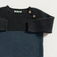 Load image into Gallery viewer, SWEATER / CHARCOAL GREY&INDIGO