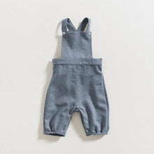 Load image into Gallery viewer, grace-baby-and-child_dungarees-blue-herringbone-1