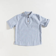Load image into Gallery viewer, shirt-blue-vichy-grace-baby-and-child-front