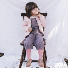 Load image into Gallery viewer, DUNGAREES / VIOLET PIED-DE-POULE