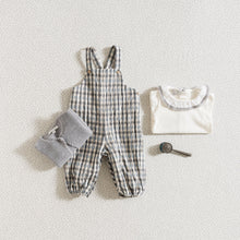 Load image into Gallery viewer, DUNGAREES / BLUE-GREY PLAID
