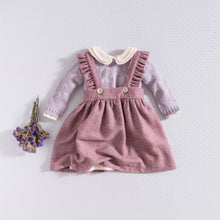 Load image into Gallery viewer, DRESS / LAVENDER HERRINGBONE