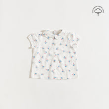 Load image into Gallery viewer, BLOUSE / ROYAL BLUE FLOWERS