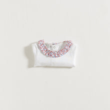 Load image into Gallery viewer, bodysuit-little-blue-flowers-collar-grace-baby-and-child-newborn-folded