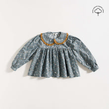 Load image into Gallery viewer, BLOUSE / DUCK BLUE FLOWERS