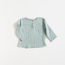 Load image into Gallery viewer, SHIRT / DUSTY GREEN GAUZE
