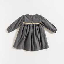 Load image into Gallery viewer, DRESS / GREY-GOLDEN DOTS