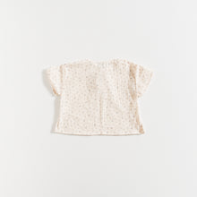 Load image into Gallery viewer, BLOUSE / DUSTY BLUE FLOWERS GAUZE