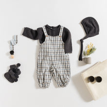 Load image into Gallery viewer, DUNGAREES / BLUE-GREY PLAID