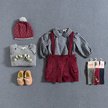 Load image into Gallery viewer, SHORTS W/ STRAPS / GRANATE CORDUROY