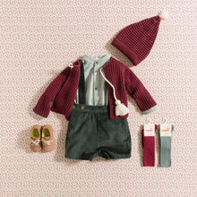 Load image into Gallery viewer, SHORTS W/ STRAPS / PINE GREEN CORDUROY