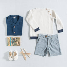 Load image into Gallery viewer, SHIRT / NAVY GAUZE