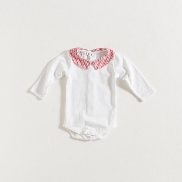 bodysuit-red-vichy-collar-grace-baby-and-child-newborn-front