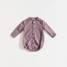 Load image into Gallery viewer, BODY-SHIRT / GRANATE-GREY PLAID
