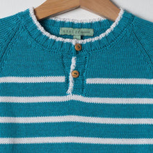 Load image into Gallery viewer, SWEATER / SEA GREEN STRIPES