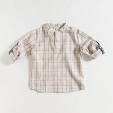 Load image into Gallery viewer, shirt-child-terracota-plaid-colour-1