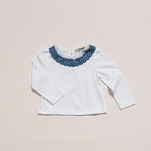 Load image into Gallery viewer, T-SHIRT / BLUE LACE COLLAR