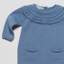 Load image into Gallery viewer,  babygrow-knitted-blue-newborn-baby-2