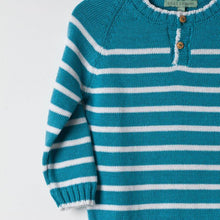 Load image into Gallery viewer, SWEATER / SEA GREEN STRIPES