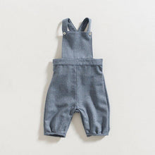 Load image into Gallery viewer, grace-baby-and-child_dungarees-blue-herringbone-1