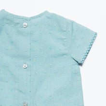 Load image into Gallery viewer, BLOUSE / SEA GREEN PLUMETI