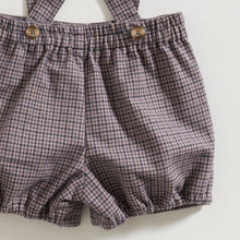Load image into Gallery viewer, shorts-violet-pied-de-poule-straps-baby-boy-4
