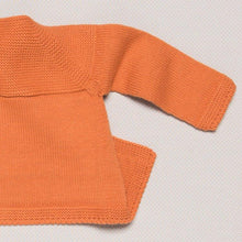 Load image into Gallery viewer, knitted-cardigan-pumpkin-orange-colour-4