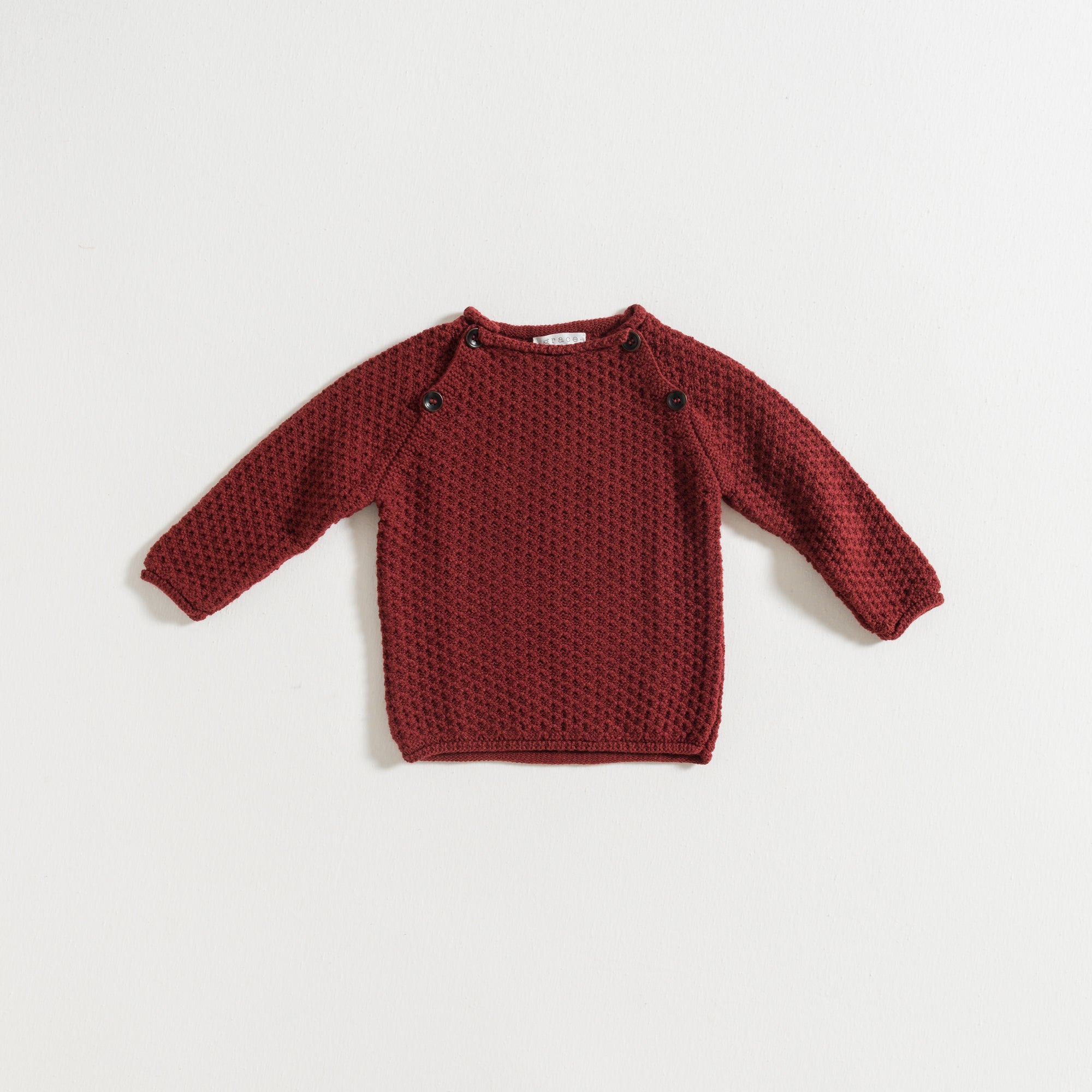 Burgundy hot sale baby sweater