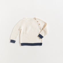 Load image into Gallery viewer, SWEATER / ECRU-NAVY