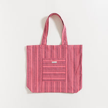 Load image into Gallery viewer, BAG / STRAWBERRY STRIPES LINEN