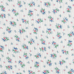 BLOUSE / BLUE FLOWERS GAUZE