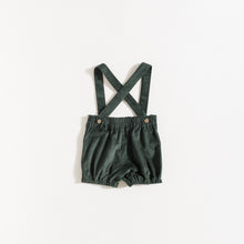 Load image into Gallery viewer, SHORTS W/ STRAPS / PINE GREEN CORDUROY
