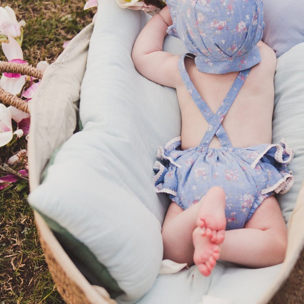 ROMPER / FLOWERS CHAMBRAY