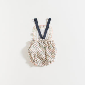 ROMPER / ROSE FLOWERS GAUZE