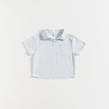 Load image into Gallery viewer, SHIRT / BLUE GRID GAUZE