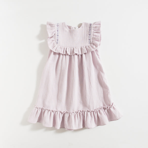 DRESS / LAVENDER GAUZE