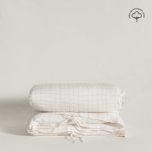 Load image into Gallery viewer, grace-baby-and-child_duvet-and-cushion-cover_peach-check-2