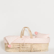 Load image into Gallery viewer, moses-basket-little-pink-flowers-grace-baby-and-child-newborn-side