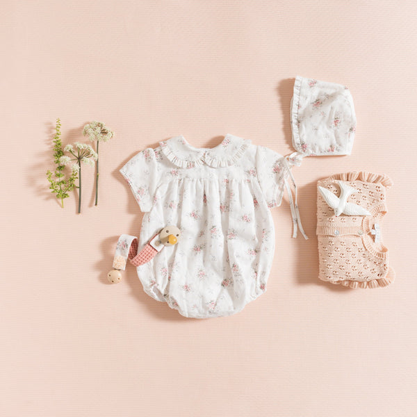 PACIFIER CLIP / ROMANTIC FLOWERS