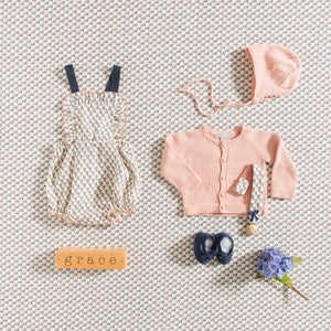 ROMPER / ROSE FLOWERS GAUZE