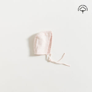 cap-pink-gauze-for-newborn-by-grace-baby-and-child-side-view
