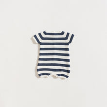 Load image into Gallery viewer, ROMPER / NAVY STRIPES
