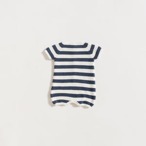 ROMPER / NAVY STRIPES
