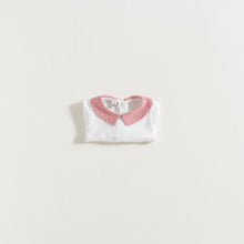 Load image into Gallery viewer, bodysuit-red-vichy-collar-grace-baby-and-child-newborn-folded
