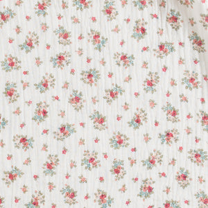 SHORTS / RED FLOWERS GAUZE